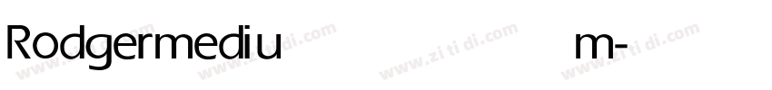 Rodger medium字体转换